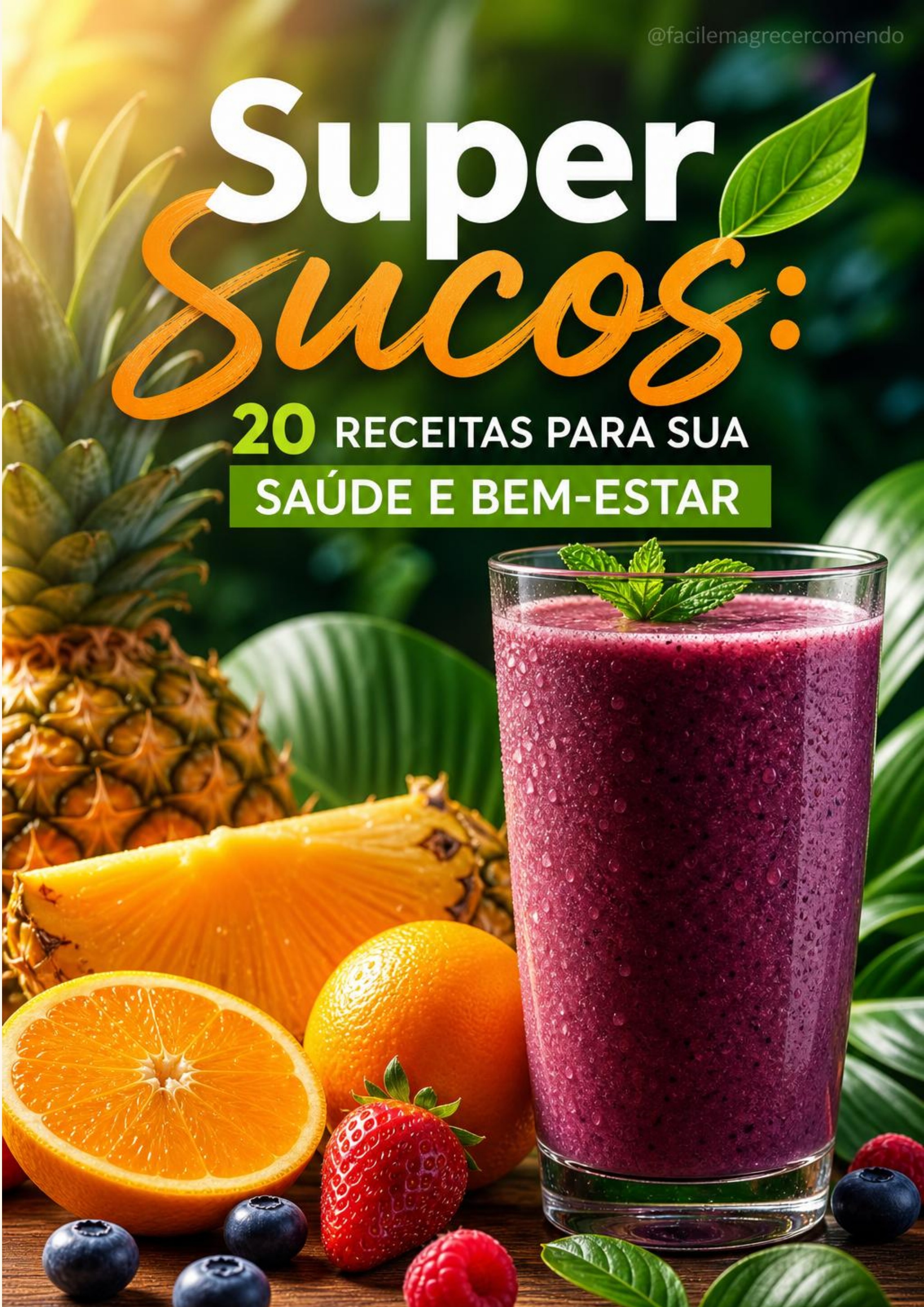 E-book Super Sucos — 20 receitas para saúde e bem-estar